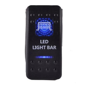 Blue Light LED Light Bar 12V 20A 10A 5-pin Rocker Toggle Switch Car Boat - Picture 1 of 5