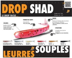 12 Stück DELALANDE DROP SHAD 7,50 CM Farbe 01 - Bild 1 von 1
