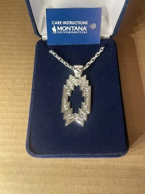 Montana Silversmith Women’s Stormcloud Geometric Necklace NC4700 28inch Necklace - Image 1 of 2