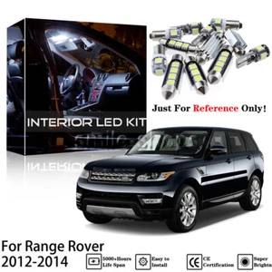 Xenon White 13Pcs Interior LED Lights Kit For 2012-2014 Range Rover + Free Tool - Picture 1 of 12