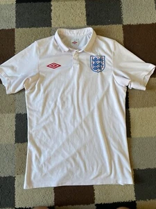 England "Umbro" Fußball Heimtrikot 2009-2010 (kleine Größe 38) FROTTEE 6" - Bild 1 von 8