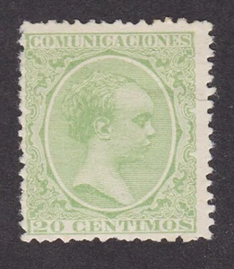 Spagna 1889 Alfonso XIII Pelon 20c verde - cerniera media come nuova - Foto 1 di 2