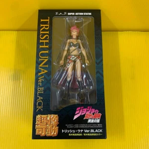 Super Action Statue Trish Una Ver. BLACK JoJo's Bizarre Adventure Used F/S - Picture 1 of 2