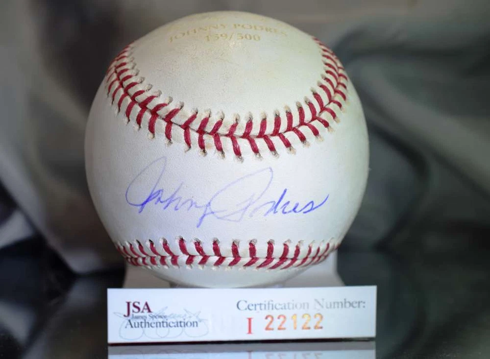 Johnny Podres Jsa Certed Major League Autograph Baseball Authentic Signed - Image 1 of 1