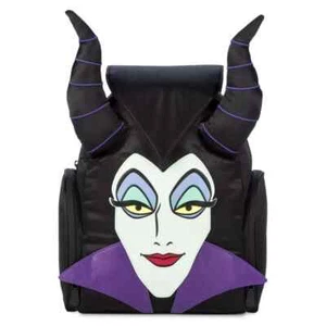 Disney Maleficent Satin Compact Backpack Sleeping Beauty Villain D23 Exclusive - Picture 1 of 3