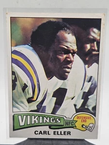 Tarjeta coleccionable Carl Eller Minnesota Vikings 1975 Topps chicle no. 290 - Imagen 1 de 2