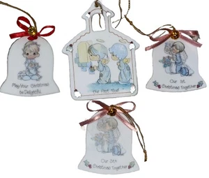 Vintage (4) Porcelana Preciosos Momentos 1er Noel, 1ª y 5ª Navidad y Tercera - Imagen 1 de 6