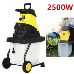 Electric Wood Chipper Shredder Crushing Impact Shredder with 45L Collecting Bin - Picture 1 of 14