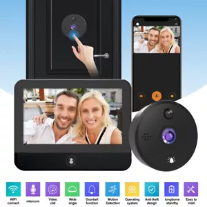 Digital Türspion Kamera Überwachungskamera Funk WLAN Handyübertragung mit Akku. - Bild 1 von 14