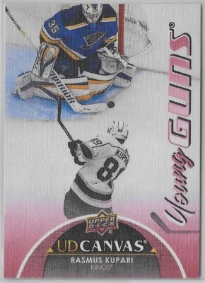 2021-22 Upper Deck Series 2 Canvas Young Guns Rasmus Kupari - Image 1 of 2