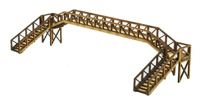 TT-FB002 Platform Footbridge Triple Track Span TT:120 Gauge Model Laser Cut Kit - Image 1 of 2