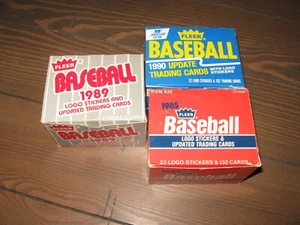 3-Fleer Baseball Update Factory Sets 1985, 1989 And 1990 - Picture 1 of 3