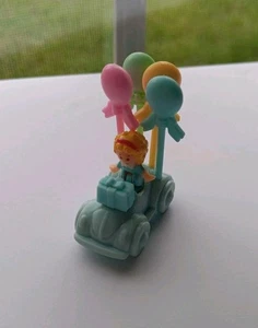 Vintage 1994 Polly Pocket Party Board Game Replacement Blue Car Balloons Figure - Picture 1 of 1