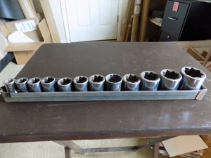 Snap-on Tools USA 12 pc SAE 8-Point Double Square Socket Set , 1/2" Drive - Foto 1 di 4