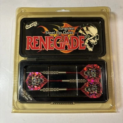 Dardos punta de acero de tungsteno Dart World Renegade 1992 de colección 22 g nuevos en caja JL Foto 1 de 4
