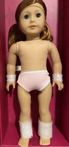 Neu AMERICAN GIRL CREATE YOUR OWN DOLL CYO rote Haare Sommersprossen durchbohrte Ohren nackt - Bild 1 von 16