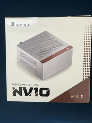 JONSBO NV10 Silver MINI Computer Case New - Image 1 of 4