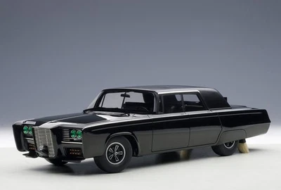 Chrysler Imperial 1965 Black Beauty The Green Hornet Serie TV 1:18 Autoart - Immagine 1 di 4