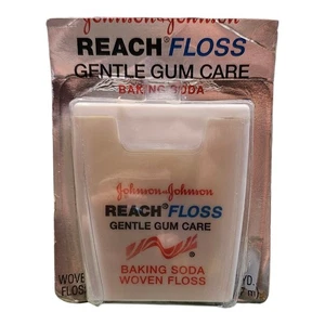 Johnson & Johnson Reach Gentle Gum Care Baking Soda Woven Floss 50 Yd Vtg. NOS - Picture 1 of 1