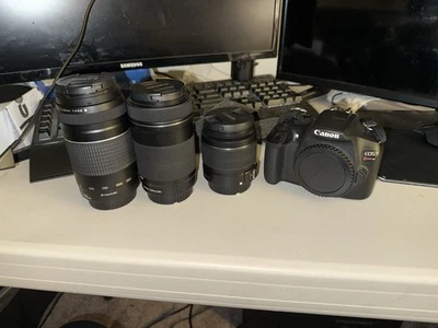 Canon Rebel T6 Digital SLR Camera Mega Bundle - Black - Image 1 of 4