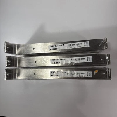 IKEA (3) Ekby Bjarnum 11" Soportes de Estante 2 Paquetes Cromo Cepillado 101.361.35 - NUEVO Foto 1 de 4