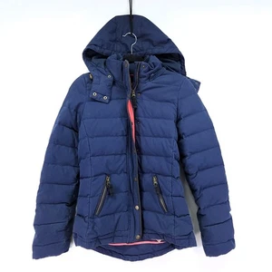 Chaqueta Boden Puffer Llena de Plumón para Mujer Talla 4 Con Capucha Botones a Presión Peso Pesado - Imagen 1 de 13