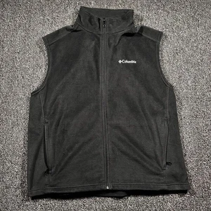 Chaleco polar Columbia para hombre XL negro con cremallera capa exterior senderismo Gorpcore cálido - Imagen 1 de 6