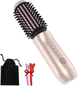 Spazzola Arricciacapelli Senza Fili, 3 in 1 Spazzola Capelli Caldi 40mm, Arricciacapelli Portatile Ir - Foto 1 di 6