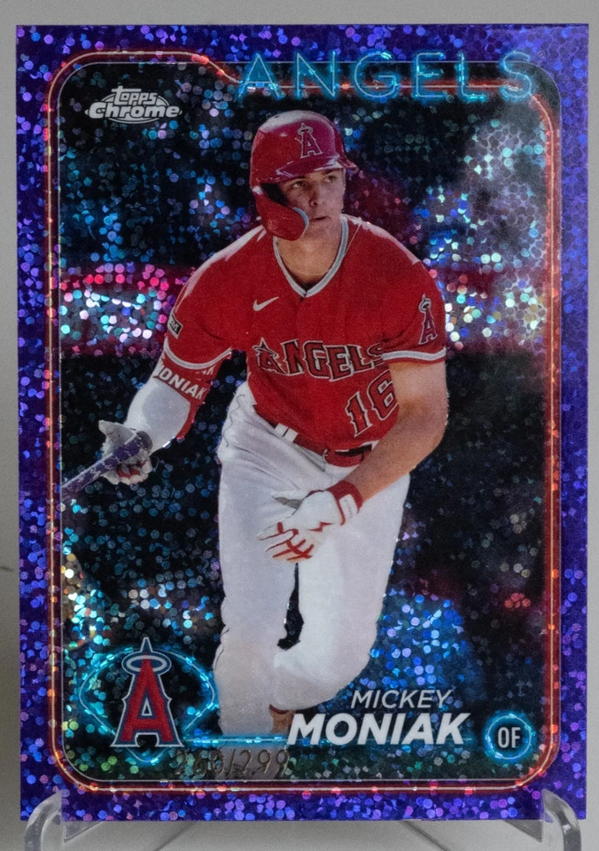 2024 Topps Chrome: Mickey Moniak #51 Purple Speckle Refractor /299 - Image 1 of 2