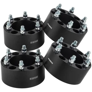4pc 6x5.5 Wheel Spacers 3 Inch 14x1.5 Studs for 6 Lug Chevy Tahoe Silverado 1500 - Picture 1 of 8