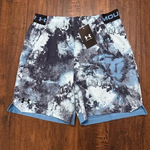 Pantalones Cortos Under Armour 6" Estampado 1376784 Azul Hombre Talla Grande Nuevos con Etiquetas. C2 - Imagen 1 de 7