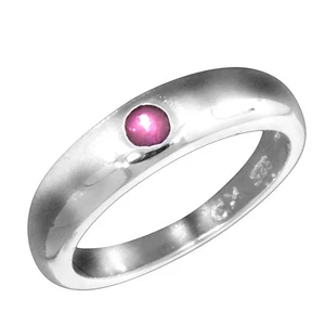 Anillo de plata 925 niños F anillo de bautizo 925/- plata de ley rubí rojo... - Imagen 1 de 1