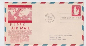 TurtlesTradingPost - 6 Cent Airmail Envelope #UC25- 1956 FDC S Anderson Cachet - Picture 1 of 1