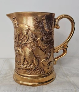 OMG!!!! Uber Rare Vintage Jim Beam Perfect Attendance Gold Pitcher - Picture 1 of 7