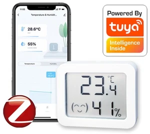 Sensor de temperatura de humedad LCD Zigbee Tuya más pequeño #exportación - Imagen 1 de 9