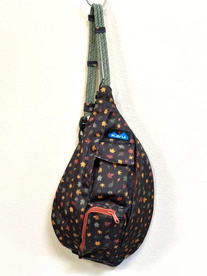 🍁KAVU Mini Rope Sling Bag ~ Windy Leaf 🍁🍂🍁🍂🍁 - Image 1 of 4