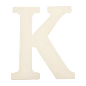 15 Inch Wooden Letter,Large Blank Unfinished Wooden Alphabet Letters(Letter K) - Picture 1 of 7