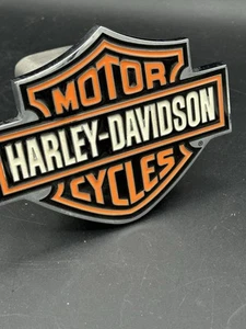 Hitch Cover Harley-Davidson® Bar and Shield Logo Metal Painted Shield Shape - Picture 1 of 5