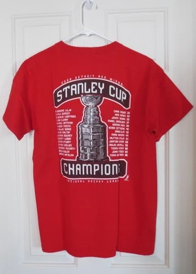 Camiseta masculina NHL DETROIT RED WINGS 2008 Stanley Cup Champions M média nova sem etiquetas - Imagem 1 de 4