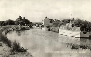 PC TRENT AND MERSEY CANAL APPROACHING HOO MILL MERSEYSIDE ENGLAND RPPC (u9206) - Picture 1 of 2