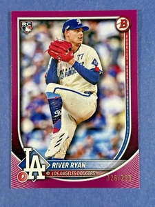 2025 Bowman - River Ryan RC Fuchsia Parallel /299 Los Angeles Dodgers Rookie #69 - Picture 1 of 5