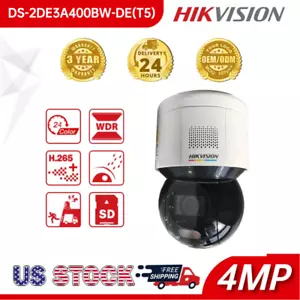 HIKVISION DS-2DE3A400BW-DE(T5) 3-inch 4MP ColorVu Mini PT Dome Security Camera - Picture 1 of 9
