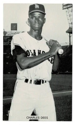 Charlie Dees Los Angeles Angels 1963-1965 JD McCarthy Postcard HJ - Image 1 of 2