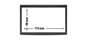 Panel 2DIN Adaptador Espacio Autorradio Citroen / Fiat / Peugeot/Renault - Imagen 1 de 1