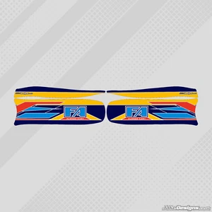 2016 FA ALONSO STYLE M6 SIDE POD STICKER KIT - KARTING - JakeDesigns - Picture 1 of 1