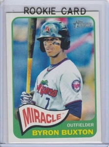 TARJETA DE NOVATO BYRON BUXTON Gemelos Béisbol TOPPS HERENCIA RC Ft. Myers Miracle - Imagen 1 de 2