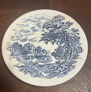 Wedgewood Enoch Tunstall Countryside Bread Plates Decorative Vintage Blue 6” - Picture 1 of 4