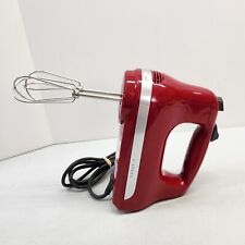 KitchenAid KHM512ER Ultra Power 5-Speed Hand Mixer - Empire Red Tested Working