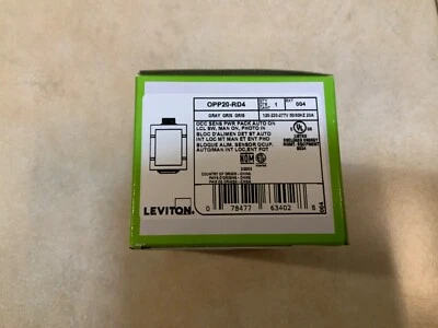 LEVITON OPP20-RD4 OCCUPANCY SENSOR POWER PACK, 120/277VAC INPUT, 24VDC OUT - Image 1 of 2