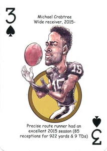 HERO-DECKS Michael Crabtree RAIDERS RAVENS 49ERS Texas Tech - Picture 1 of 1